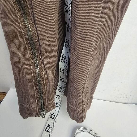 Mens Urban Outfitters Standard Cloth Cargo Pants Sz Medium Brown Flare Y2K R331 - Picture 6 of 12